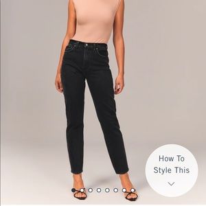 Abercrombie & Fitch the mom high rise jeans 6s